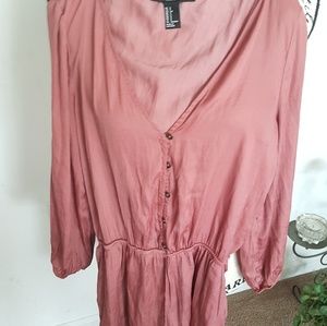 Coral color Romper